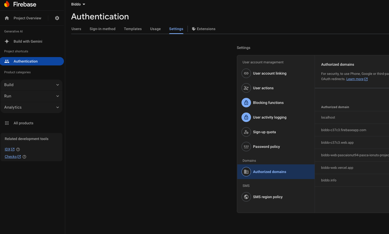Firebase changes